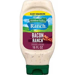 Hidden Valley Bacon Ranch Gluten Free Salad Dressing And Topping - 16 Oz