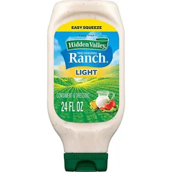 Hidden Valley Original Ranch Light Salad Dressing & Topping - 24 Oz