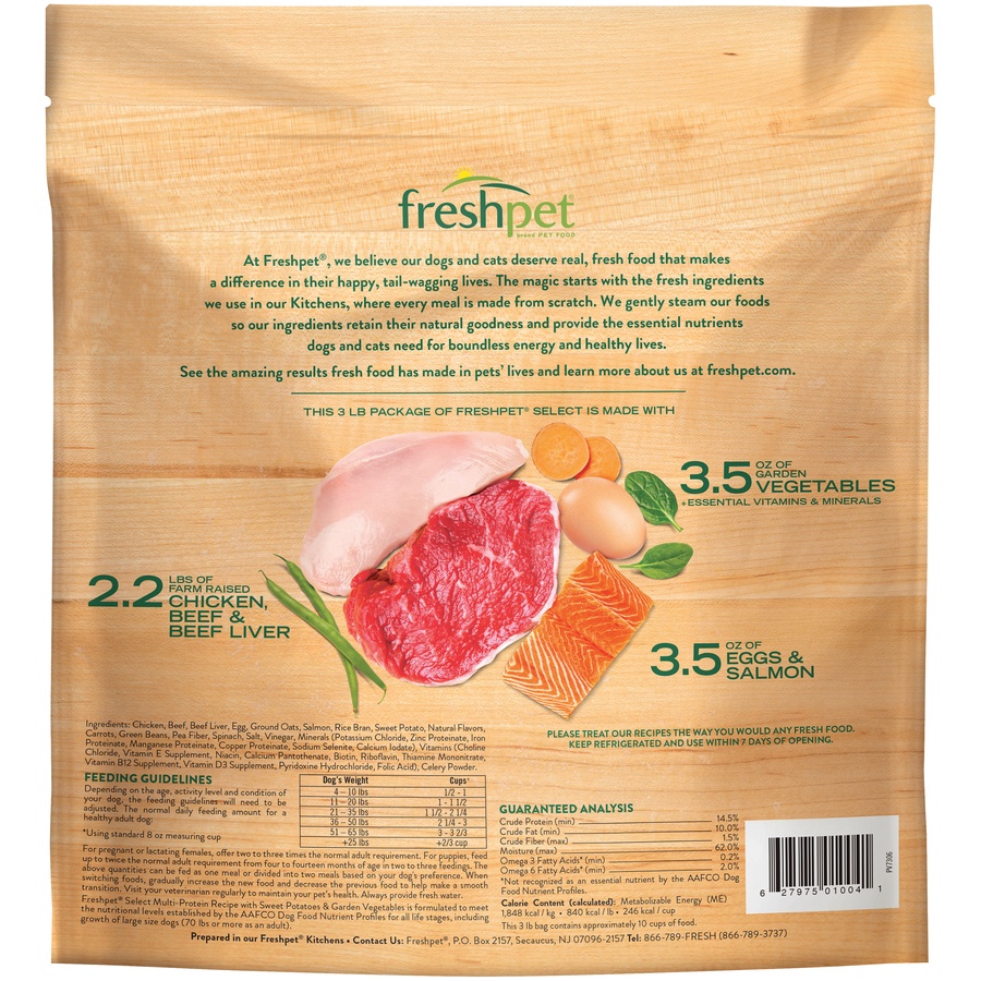 Freshpet Select MultiProtein Complete Meal Refrigerated with Chicken