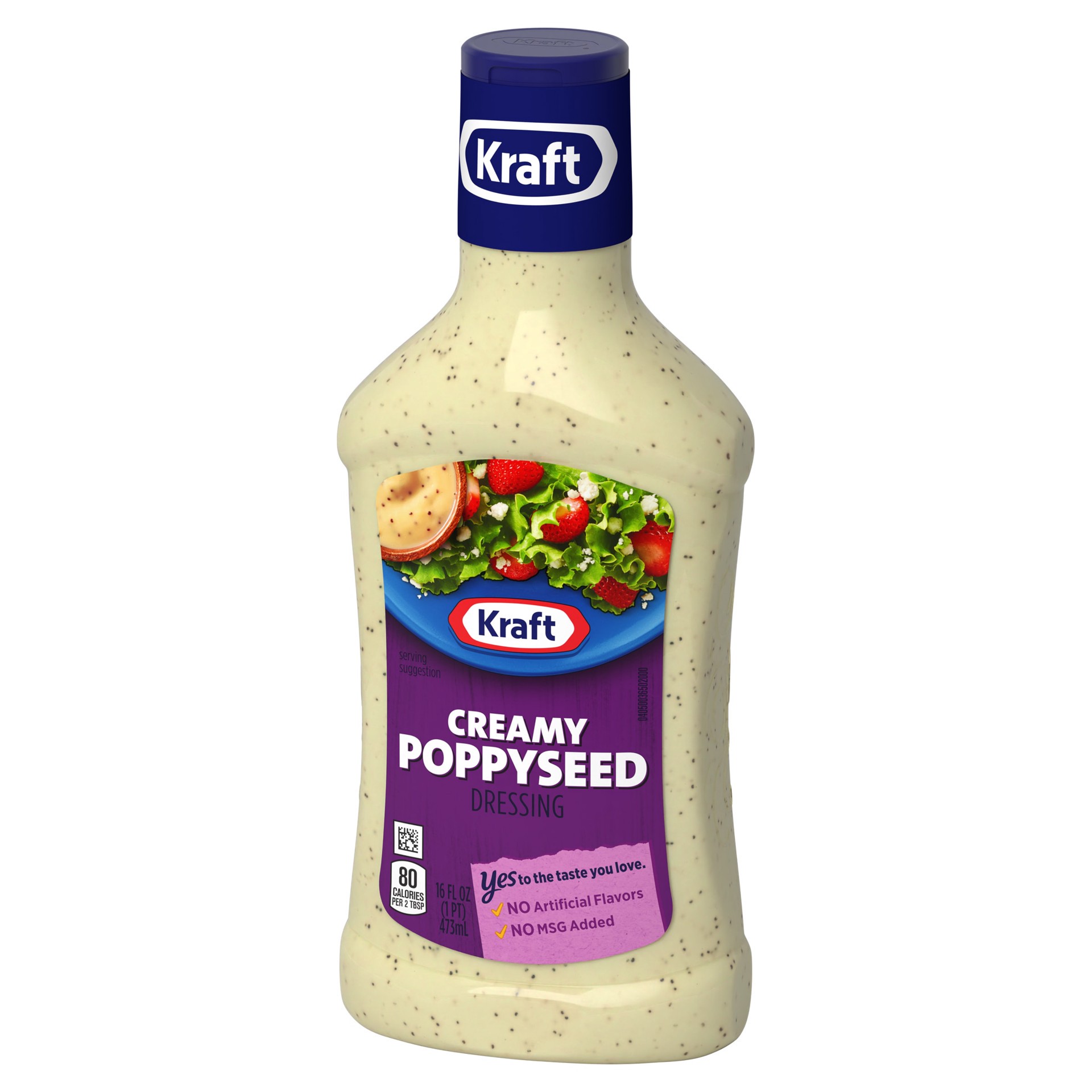 slide 3 of 8, Kraft Creamy Poppyseed Salad Dressing Bottle - 16 Fl. Oz., 16 fl oz