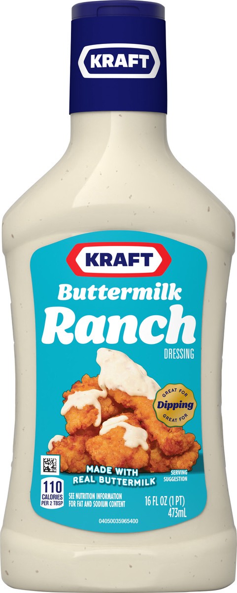 slide 9 of 13, Kraft Buttermilk Ranch Salad Dressing Bottle - 16 Fl. Oz., 16 fl oz