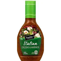 Signature Select Italian Dressing And Marinade - 16 Fl. Oz.