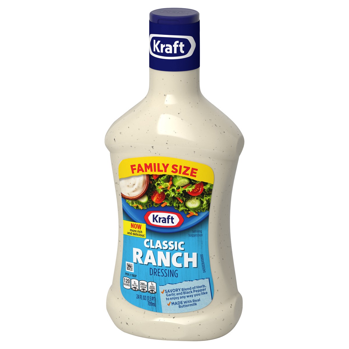 slide 3 of 13, Kraft Classic Ranch Salad Dressing Family Size Bottle - 24 Fl. Oz., 24 fl oz