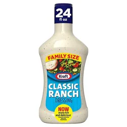 Kraft Classic Ranch Salad Dressing Family Size Bottle - 24 Fl. Oz.