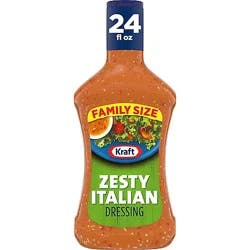 Kraft Zesty Italian Dressing Family Size - 24 Fl. Oz.