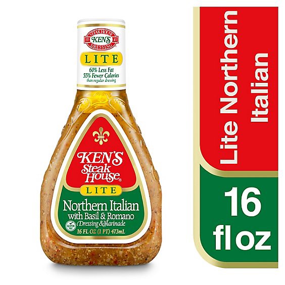slide 1 of 14, Kens Steak House Dressing & Marinade Lite Northern Italian - 16 Fl. Oz., 16 fl oz