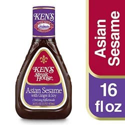 Kens Steak House Dressing & Marinade Asian Sesame With Ginger & Soy - 16 Fl. Oz.
