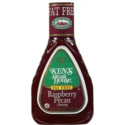 Kens Steak House Dressing Raspberry Pecan Fat Free - 16 Fl. Oz.