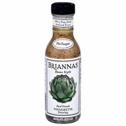 Briannas Dressing Home Style Vinaigrette Real French - 12 Fl. Oz.