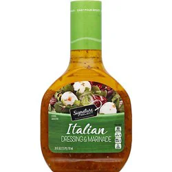 Signature Select Italian Dressing And Marinade - 24 Fl. Oz.