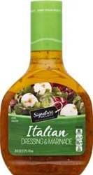Signature Select Italian Dressing And Marinade - 24 Fl. Oz.