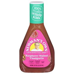 Newmans Own Lite Dressing Raspberry & Walnut Lite - 16 Fl. Oz.