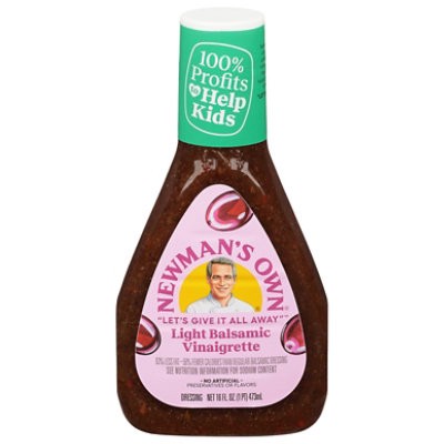 slide 1 of 1, Newmans Own Lite Vinaigrette Balsamic - 16 Fl. Oz., 16 fl oz