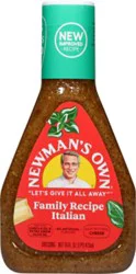 Newmans Own Dressing Family Recipe Italian - 16 Fl. Oz.