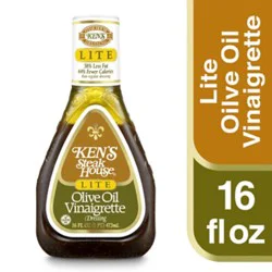 Kens Steak House Lite Dressing Olive Oil Vinaigrette - 16 Fl. Oz.