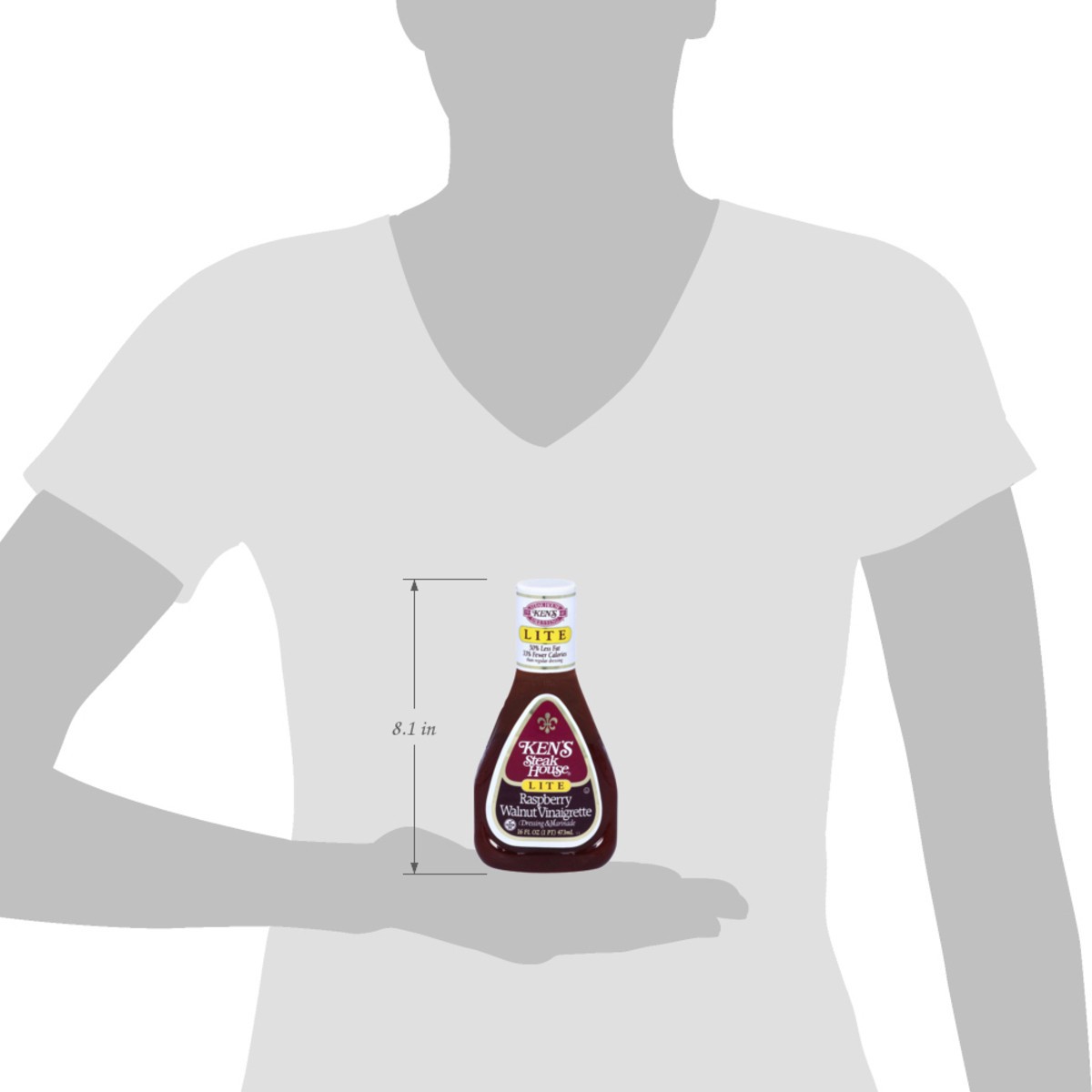 slide 9 of 12, Kens Steak House Dressing Lite Raspberry Walnut Vinaigrette - 16 Fl. Oz., 16 fl oz