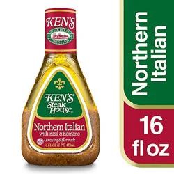 Kens Steak House Dressing Italian With Aged Romano - 16 Fl. Oz.