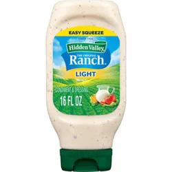 Hidden Valley Original Ranch Light Salad Dressing & Topping - 16 Oz