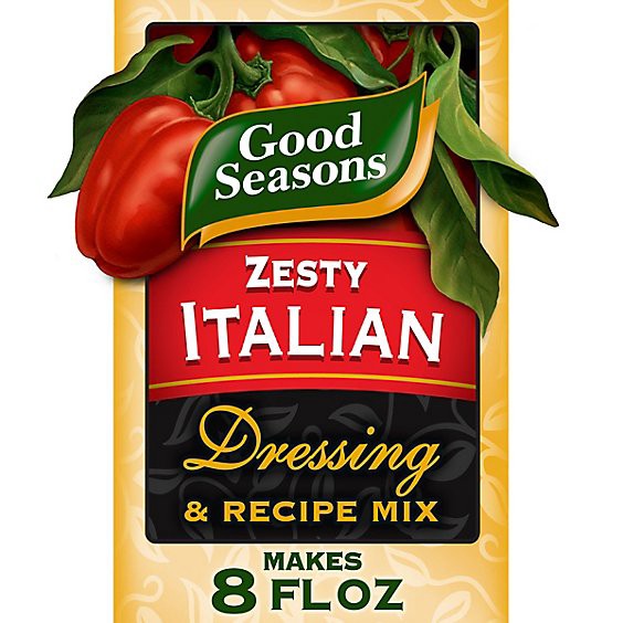 slide 1 of 1, Good Seasons Zesty Italian Dressing & Recipe Seasoning Mix - 0.6 Oz, 0.6 oz
