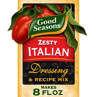 slide 1 of 1, Good Seasons Zesty Italian Dressing & Recipe Seasoning Mix - 0.6 Oz, 0.6 oz