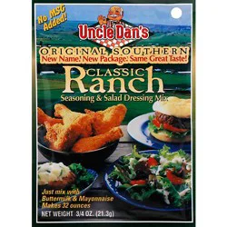 Uncle Dans Seasoning And Salad Dressing Mix Classic Ranch - 0.75 Oz