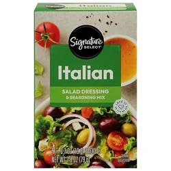 Signature Select Italian Pack Salad Dressing And Seasoning Mix - 4-0.7 Oz