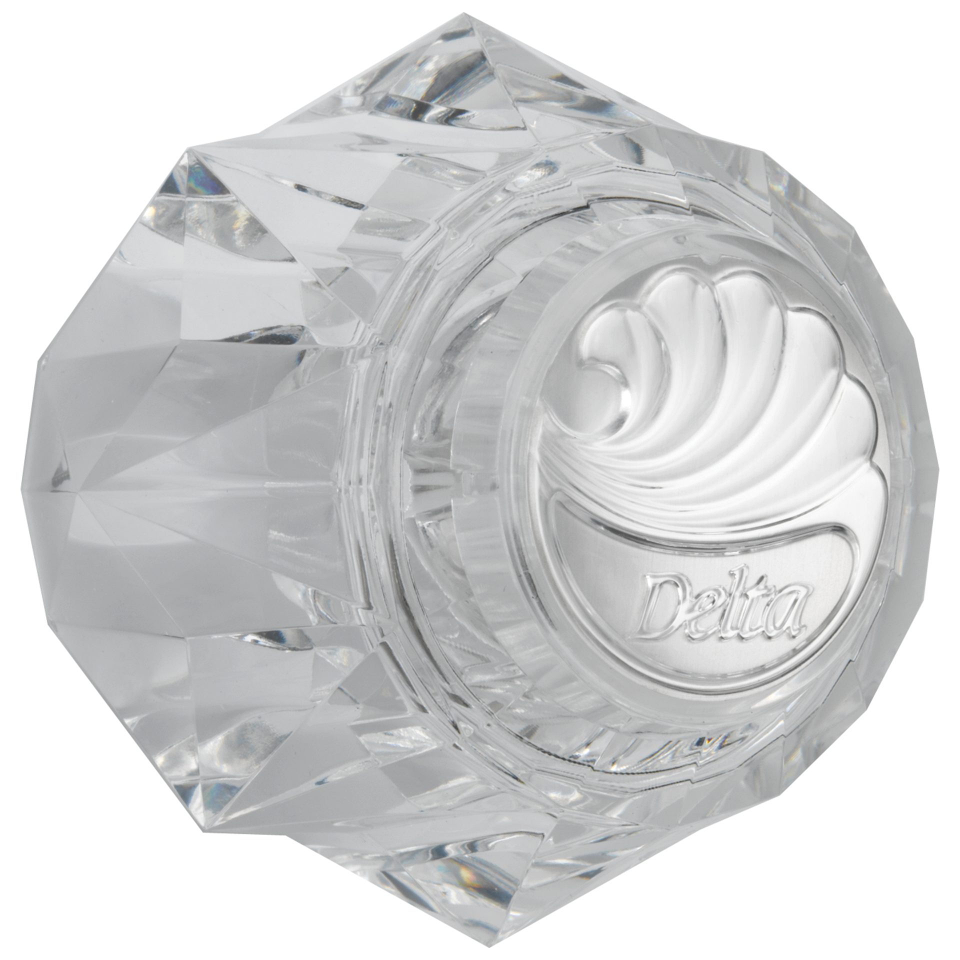 slide 1 of 3, Delta Clear 1 -Handle Lever Bathroom Sink Faucet Handle, 1 ct