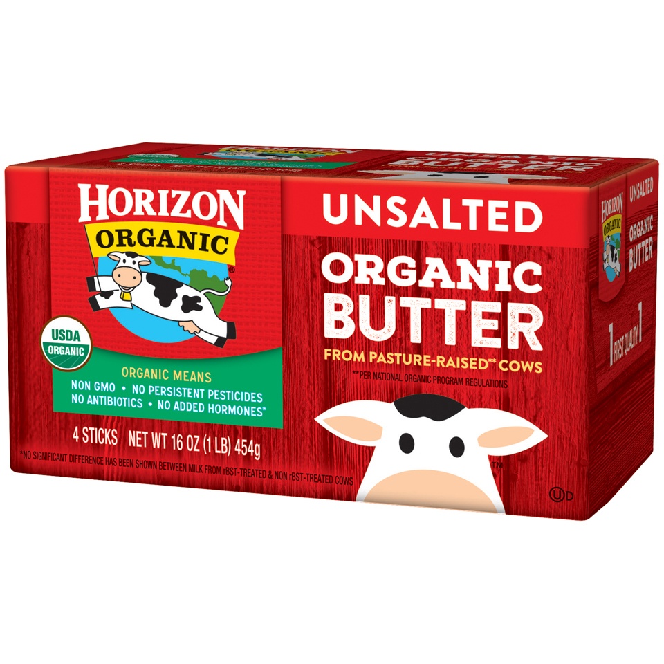 slide 2 of 8, Horizon Organic Unsalted Butter, 1 lb