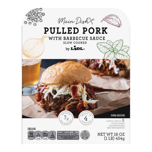 slide 1 of 1, pulled BBQ pork, 16 oz