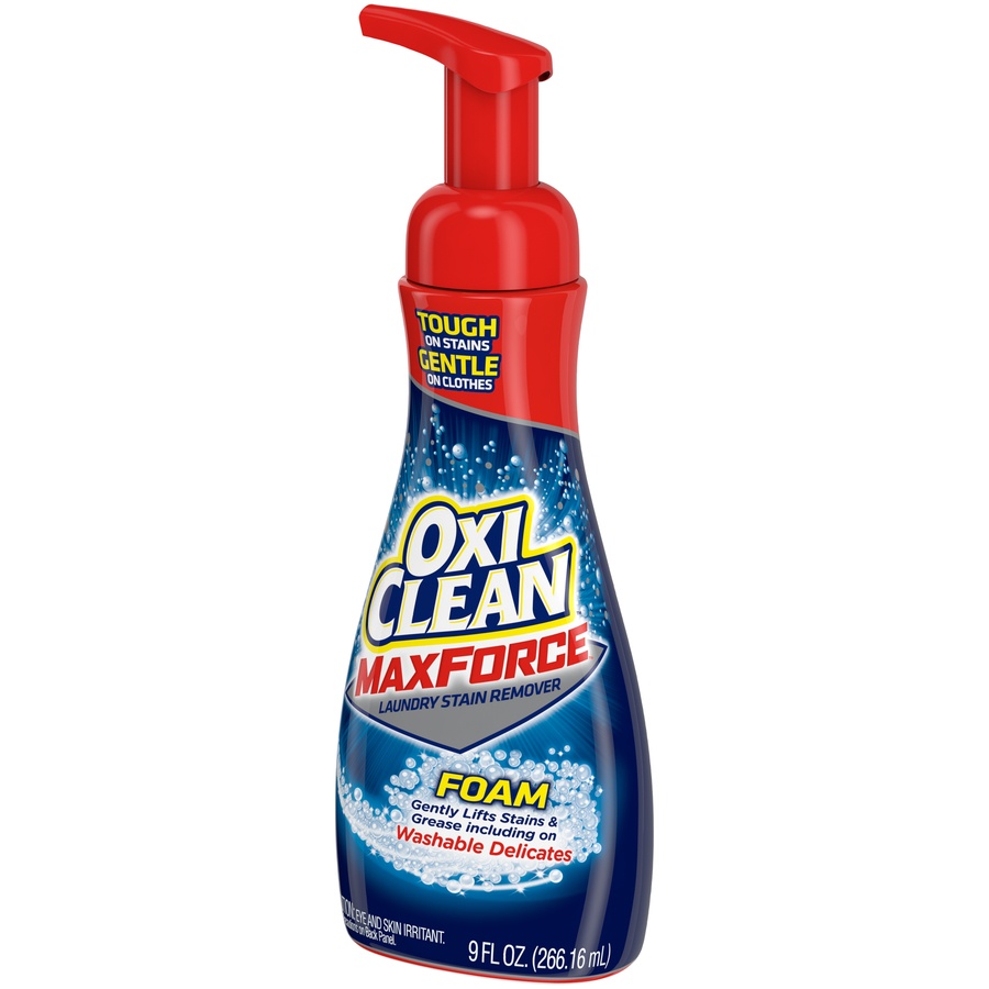 slide 4 of 4, Oxi-Clean Max Force Laundry Stain Remover Foam, 9 oz