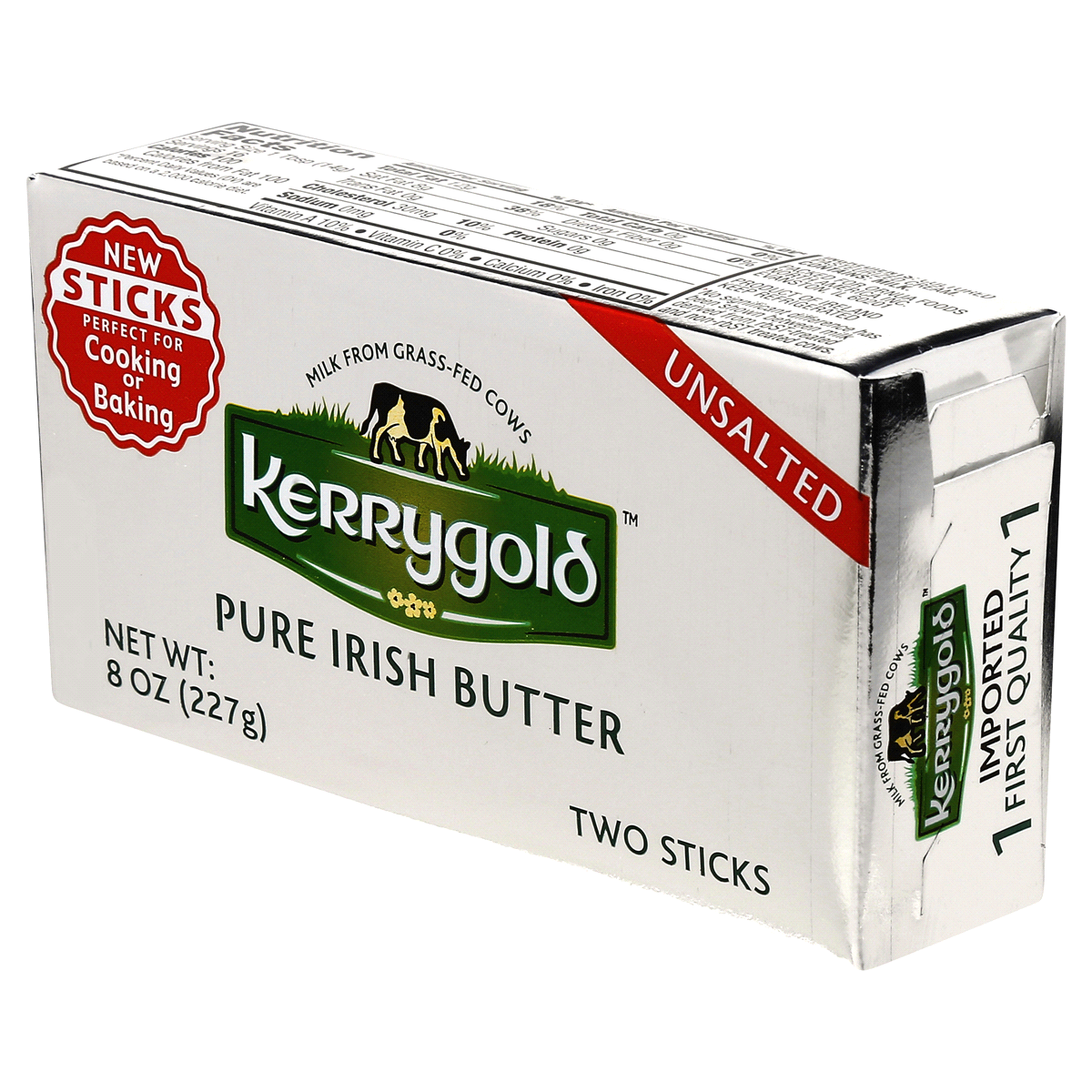 slide 4 of 7, Kerrygold Unsalted Pure Irish Butter Sticks, 8 oz