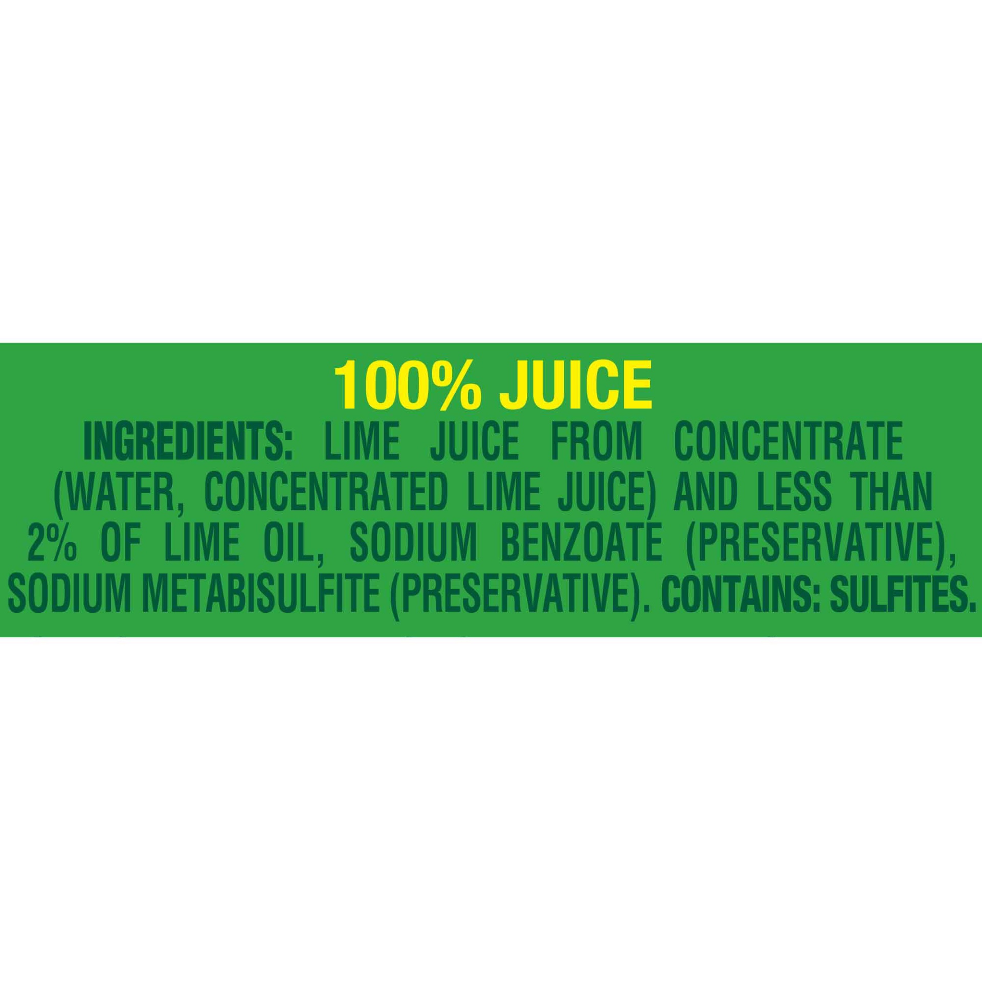 slide 2 of 2, ReaLime 100% Juice 2.5 oz, 2.5 oz