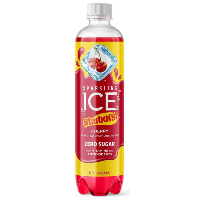 slide 1 of 14, Sparkling ICE STARBURST Cherry - 17 fl oz, 17 fl oz