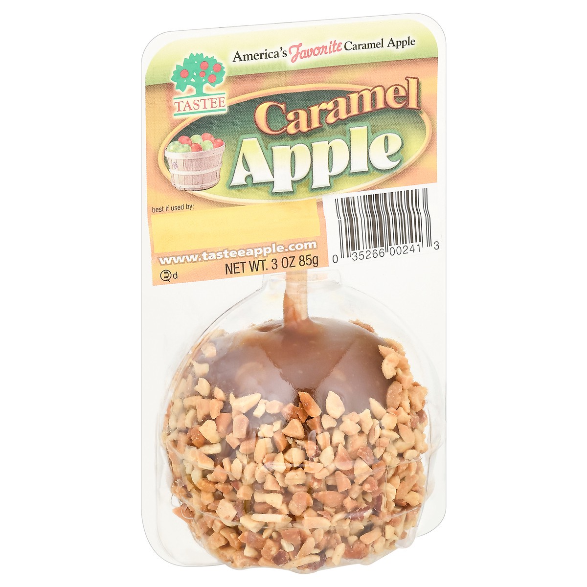 slide 9 of 9, Tastee Apple Carmel/Nut, 3 oz