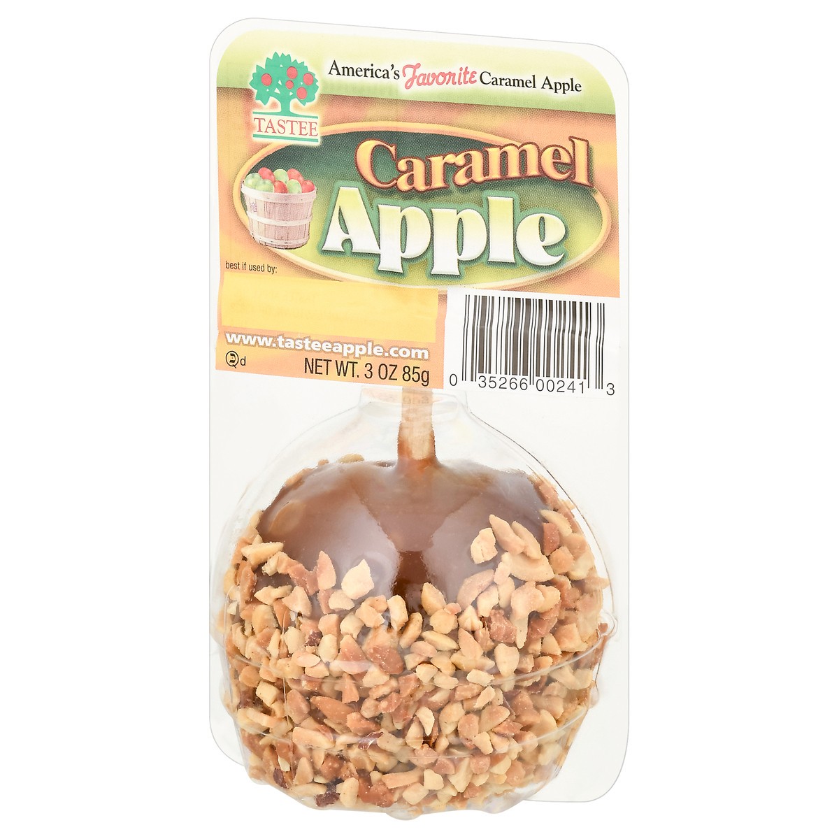 slide 2 of 9, Tastee Apple Carmel/Nut, 3 oz