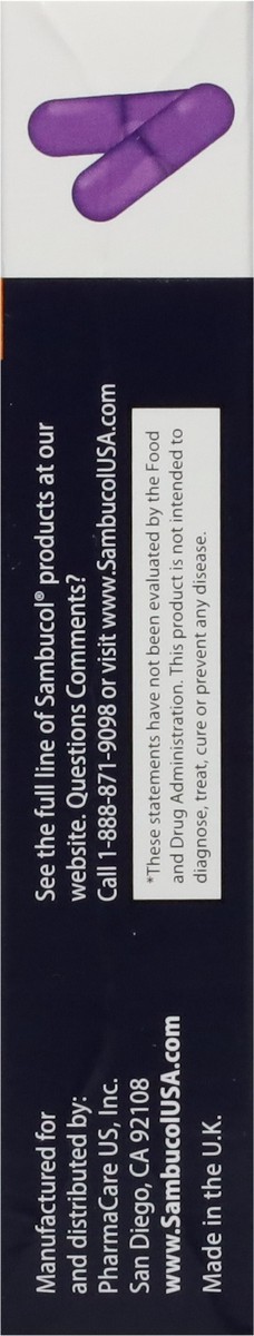 slide 3 of 9, Sambucol Black Elderberry Advanced Immune 30 Capsules, 30 ct