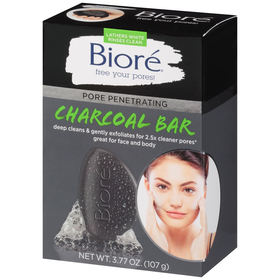 slide 4 of 7, Biore Pore Penetrating Charcoal Bar, 3.77 oz
