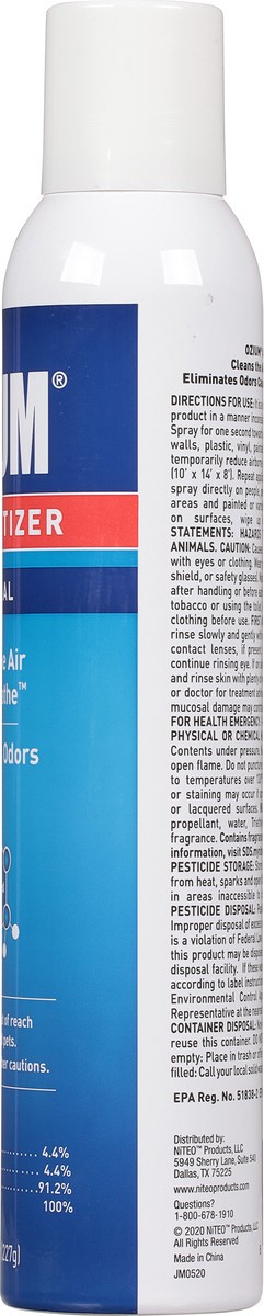 slide 9 of 9, Ozium Original Air Sanitizer 8 oz, 8 oz