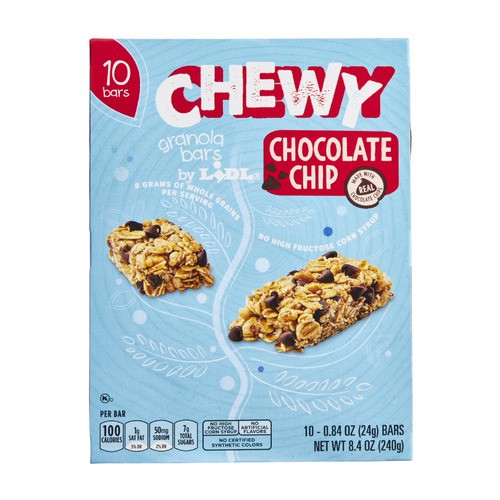 slide 1 of 1, chewy granola bars, chocolate chip, 10 ct; 0.84 oz