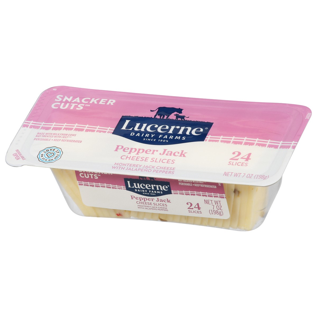 slide 4 of 4, Lucerne Pepper Jack Snacker Cuts Sliced Cheese 7 Oz - 7 OZ, 7 oz