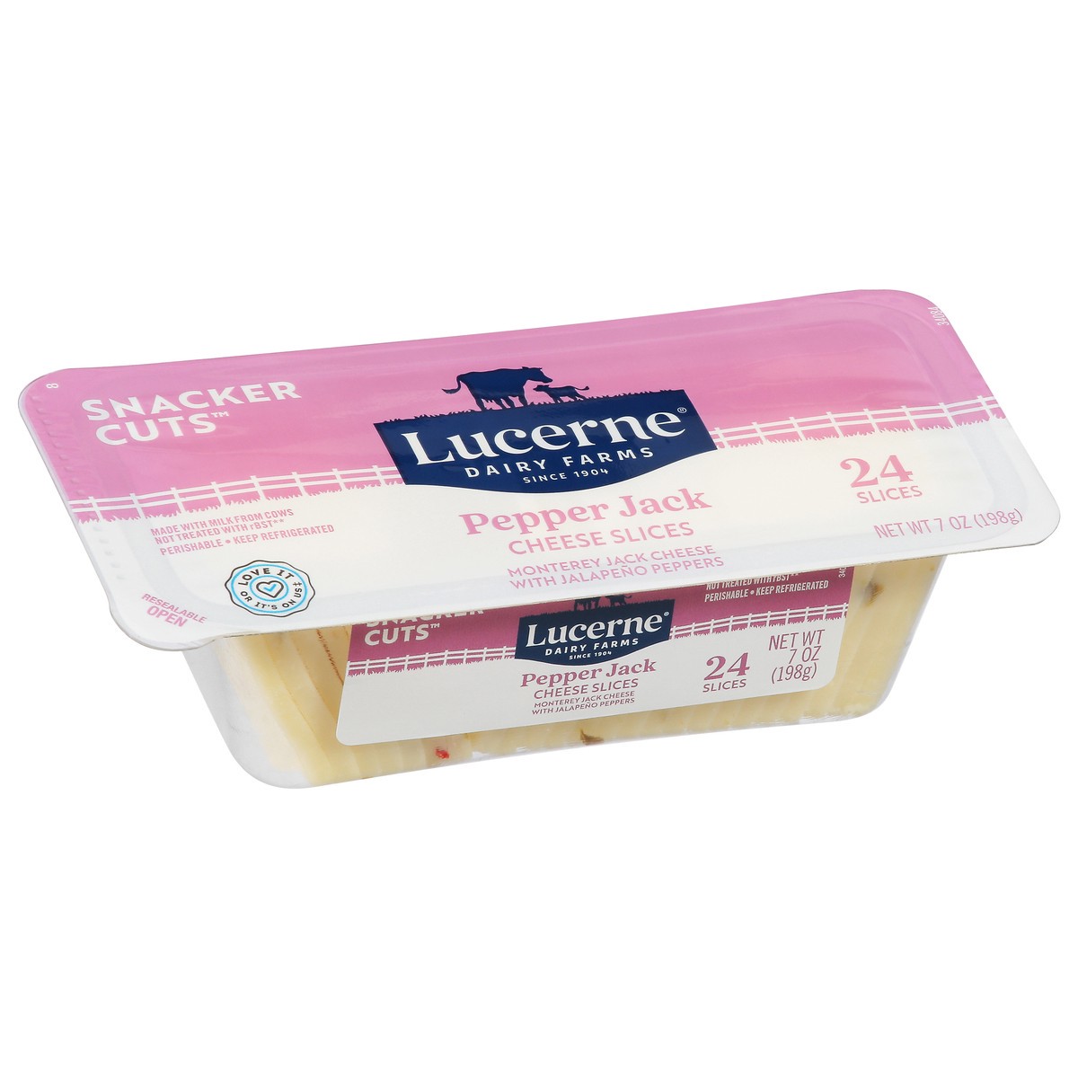 slide 3 of 4, Lucerne Pepper Jack Snacker Cuts Sliced Cheese 7 Oz - 7 OZ, 7 oz