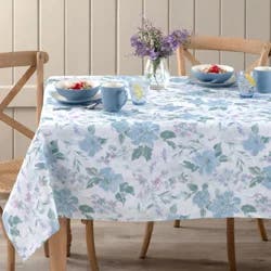 Room & Retreat, Marissa Tablecloth, 60 In X 102 In, Blue