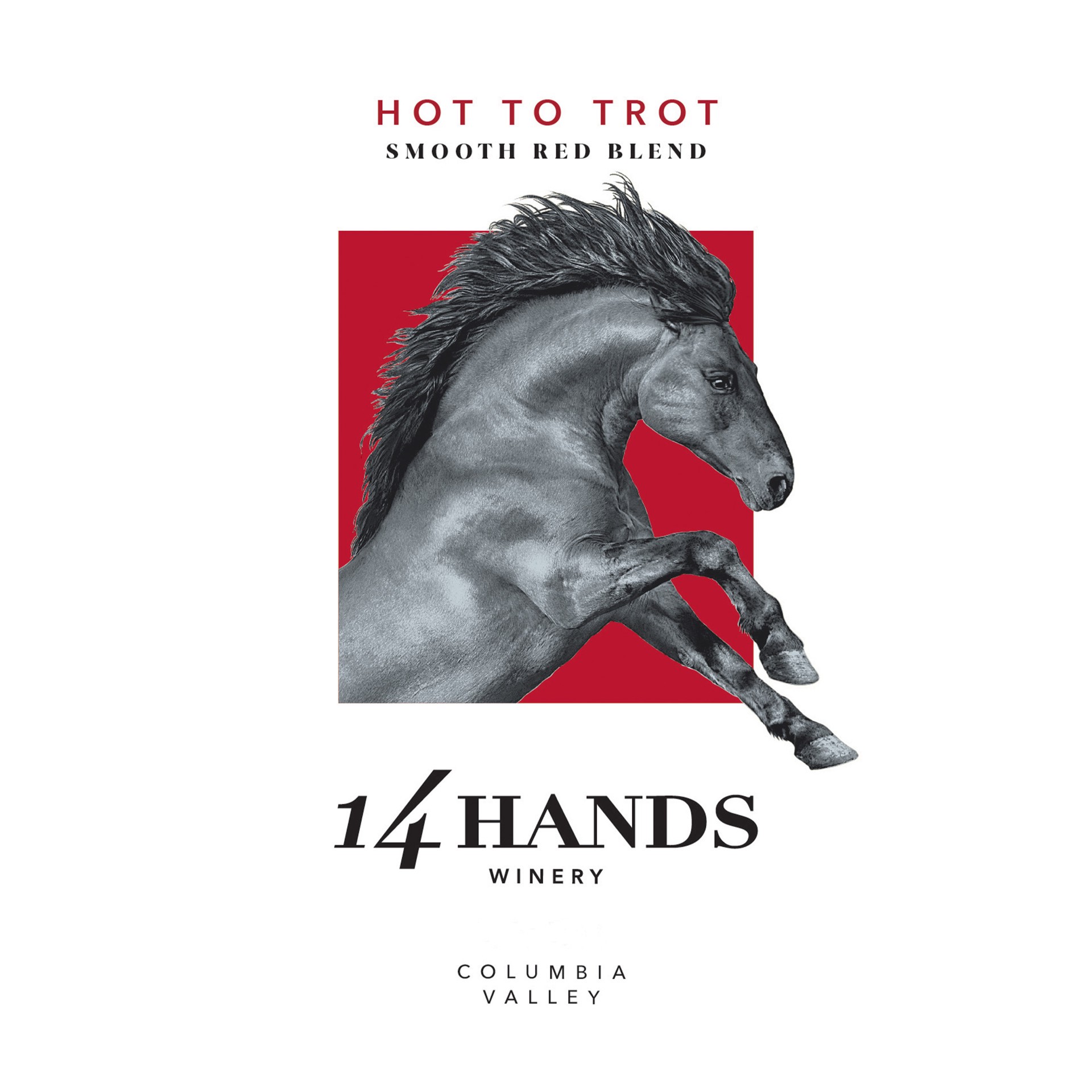 slide 3 of 7, 14 Hands Hot To Trot 750 mL Red Blend Wine, 750 ml