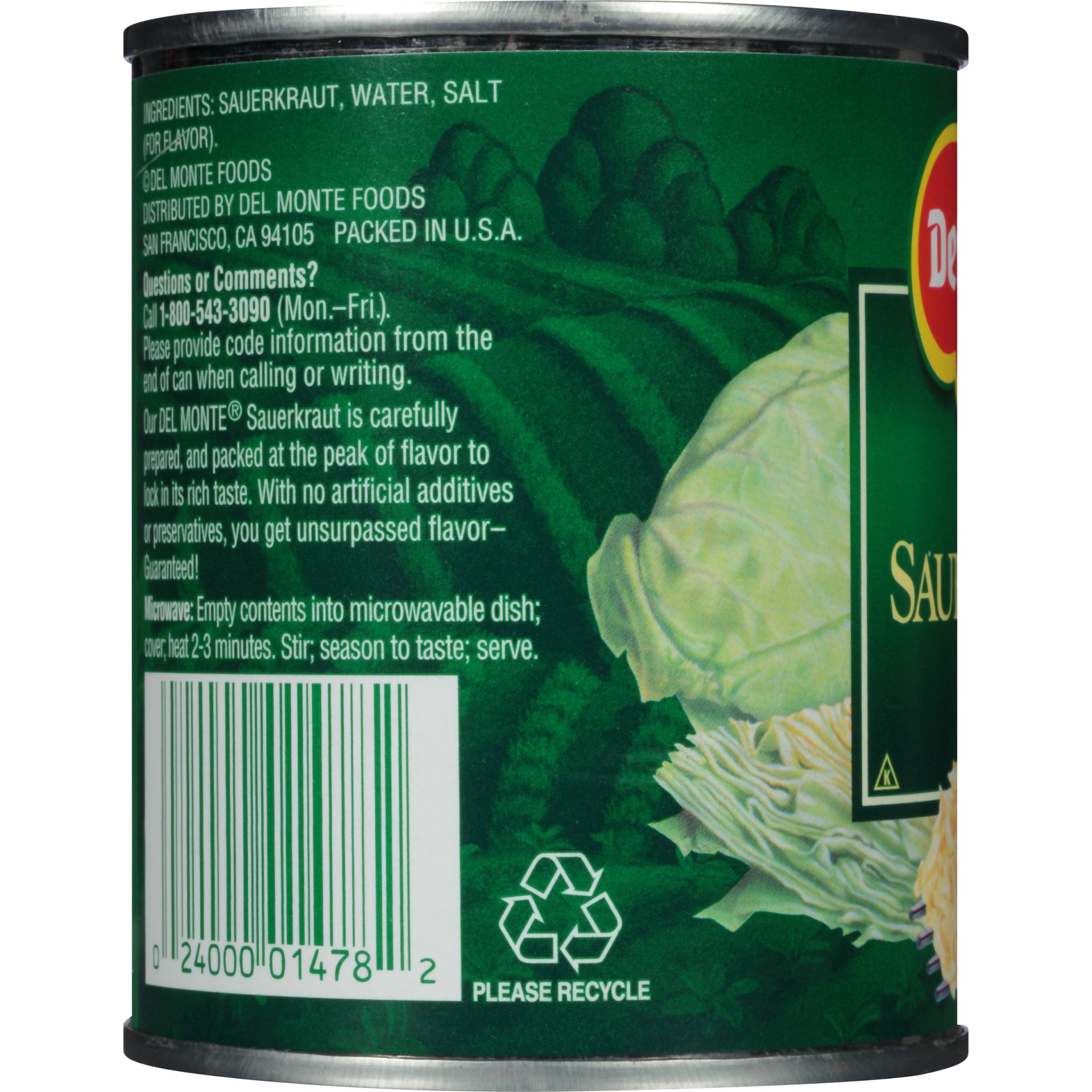 slide 2 of 6, Del Monte Sauerkraut 8 oz, 8 oz