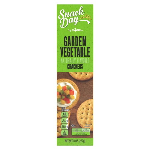 slide 1 of 1, Snack Day crackers, garden vegetable, 8 oz / 7 oz