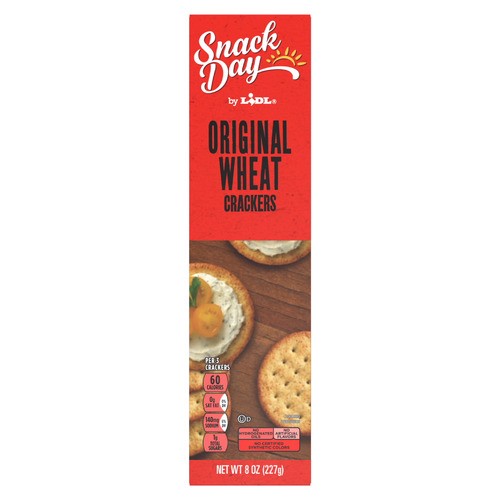 slide 1 of 1, Snack Day crackers, original wheat, 8 oz / 7 oz