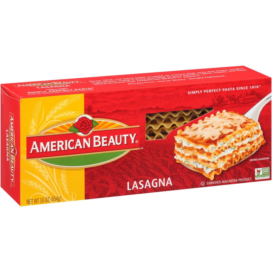 slide 2 of 8, American Beauty Lasagna Noodles, 16 oz