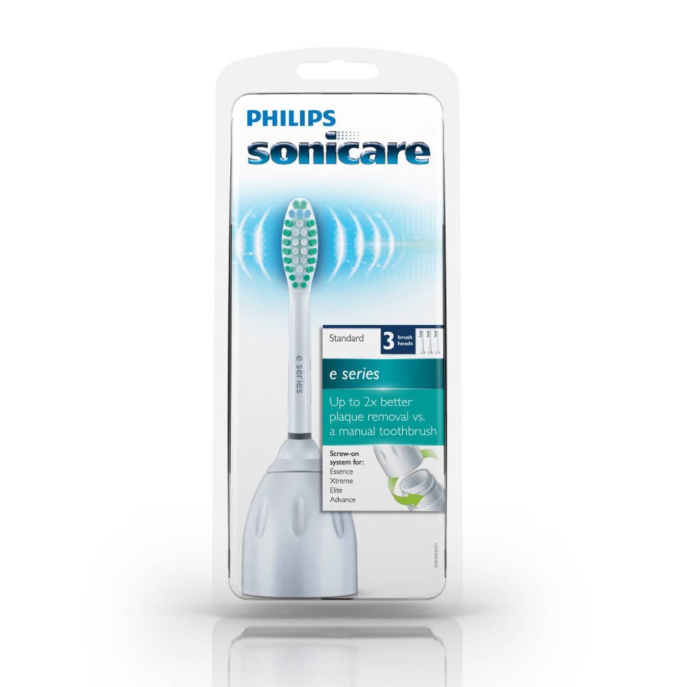 slide 4 of 6, Philips Sonicare HX7023/64 e-Series Standard Replacement Electric Toothbrush Head - 3pk, 3 ct