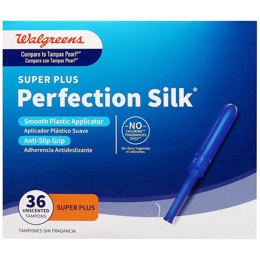 slide 3 of 4, Walgreens Perfection Silk Tampons Super Plus Unscented, 36 ct
