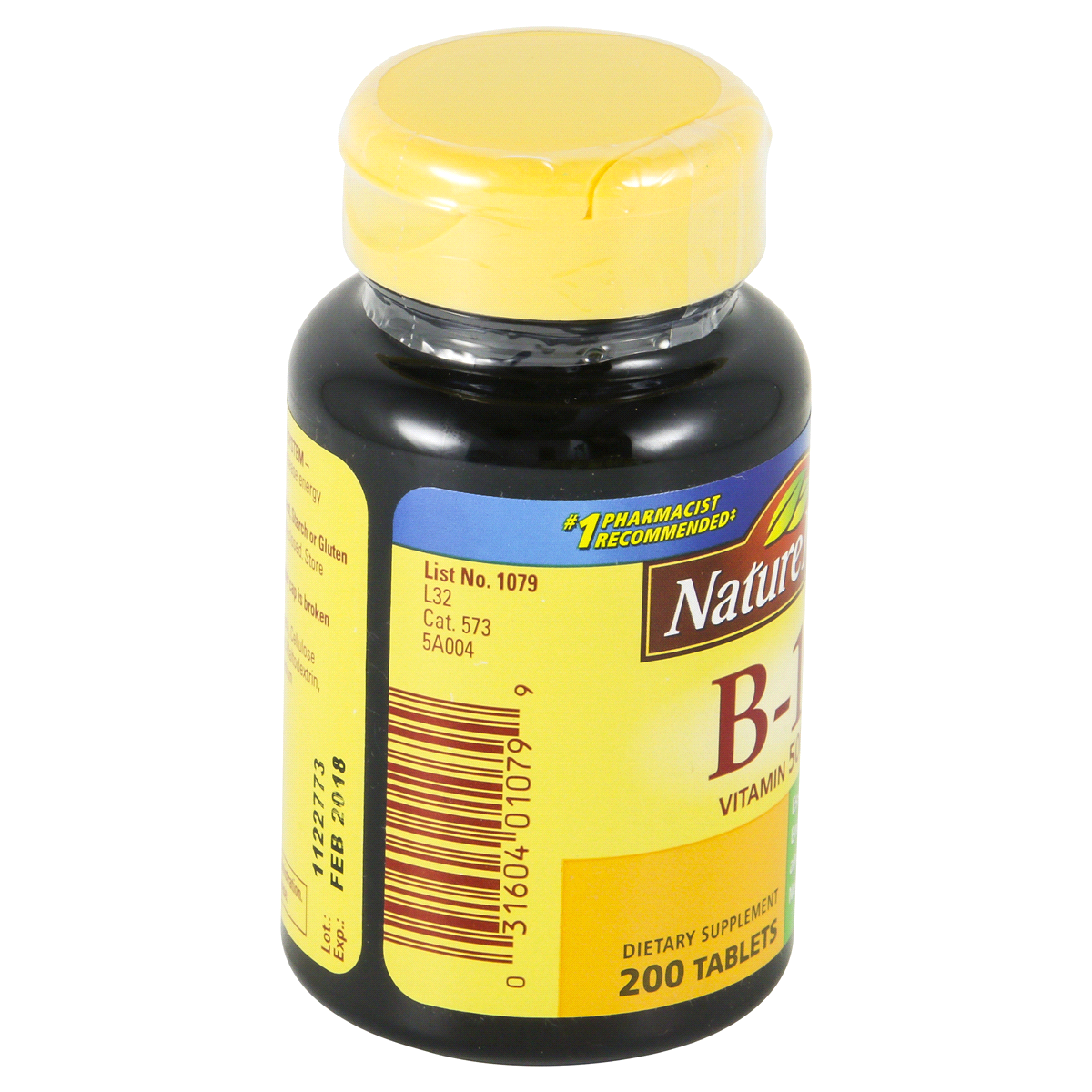 slide 2 of 4, Nature Made Vitamin B12 500 mcg, Dietary Supplement for Energy Metabolism Support, 200 Tablets, 200 Day Supply, 200 ct